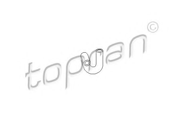 Патрубок радиатора TOPRAN 107 304