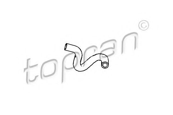 Патрубок радиатора TOPRAN 107 382