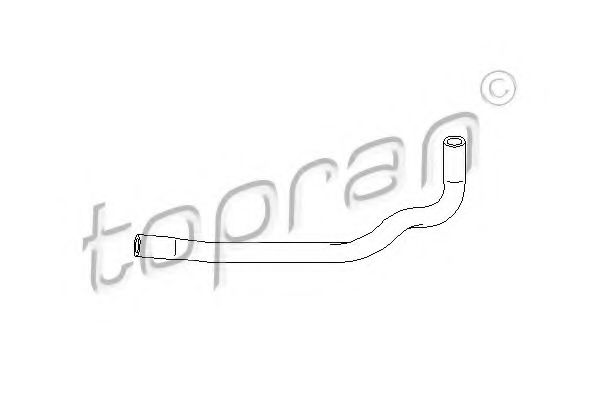 Патрубок радиатора TOPRAN 103 001
