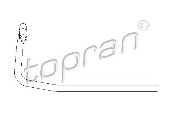 Патрубок радиатора TOPRAN 104 132