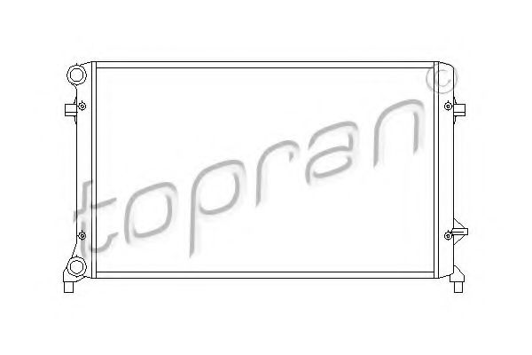 Радиатор охлаждения двигателя TOPRAN 112 223