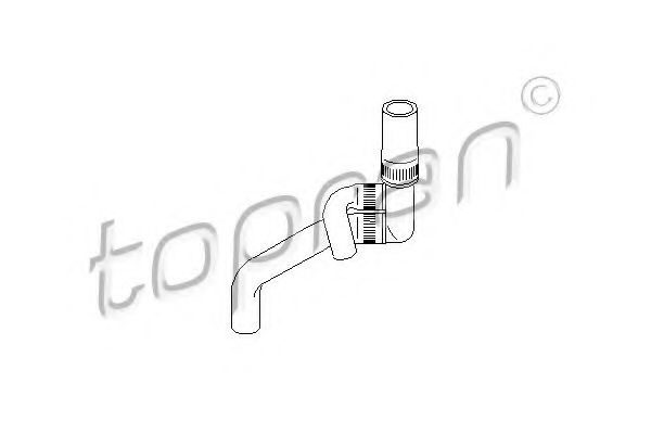 Патрубок радиатора TOPRAN 109 020