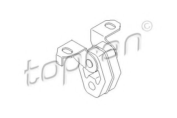 Кронштейн глушителя TOPRAN 108 730