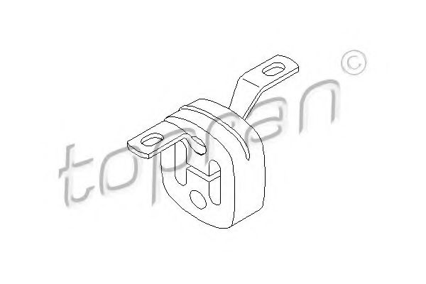 Кронштейн глушителя TOPRAN 107 224