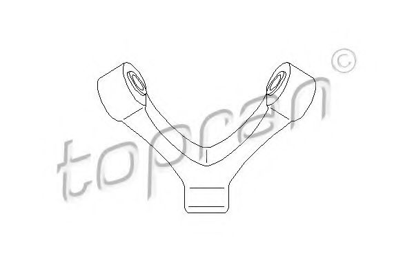 Кронштейн глушителя TOPRAN 111 591