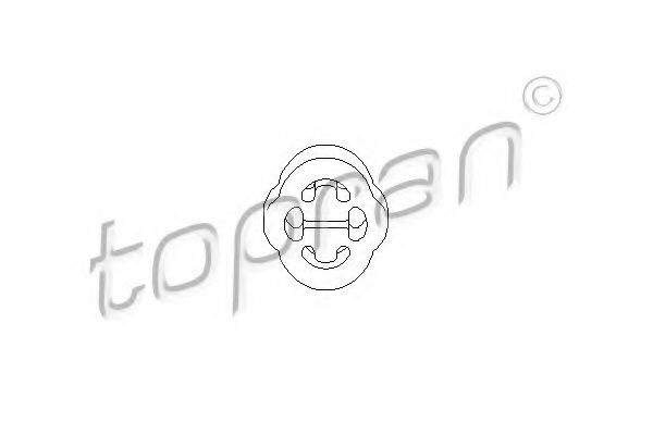 Кронштейн глушителя TOPRAN 104 183