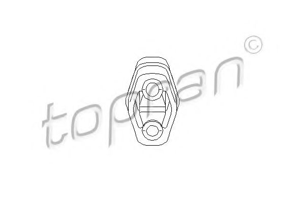 Кронштейн глушителя TOPRAN 104 402