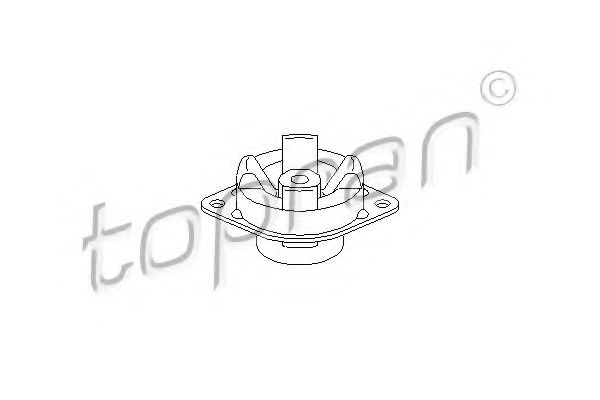 Подушка коробки передач TOPRAN 103 611
