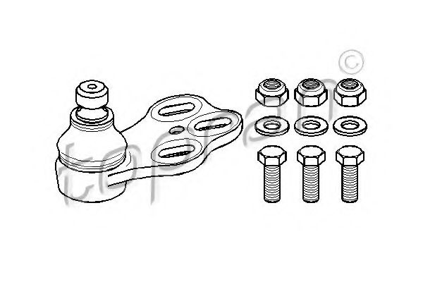 Шаровая опора TOPRAN 104 406