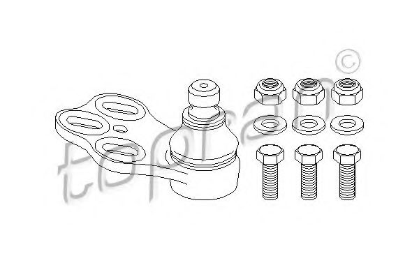 Шаровая опора TOPRAN 104 407