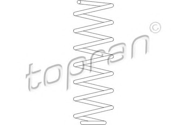 Пружина подвески TOPRAN 102 825