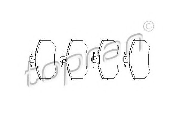 Тормозные колодки TOPRAN 103 530