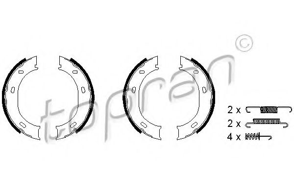 Тормозные колодки барабанные TOPRAN 110 457