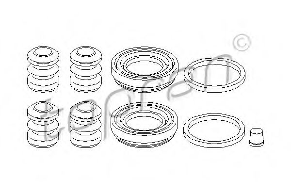 Ремкомплект тормозного суппорта TOPRAN 107 082