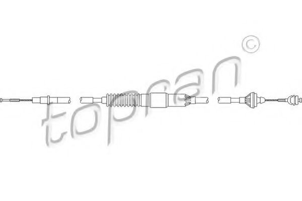 Трос сцепления TOPRAN 104 093