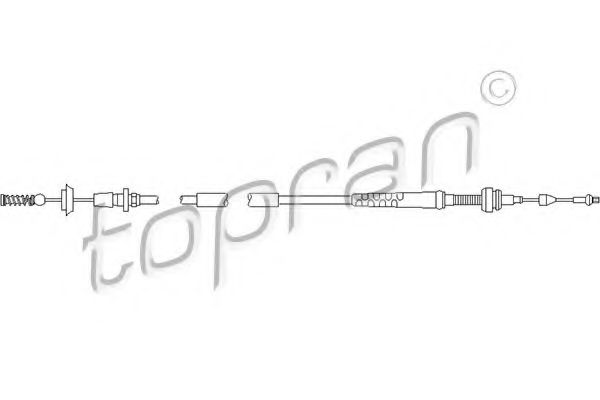 Тросик газа TOPRAN 109 853