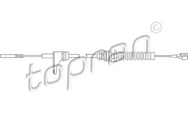 Тросик газа TOPRAN 103 302