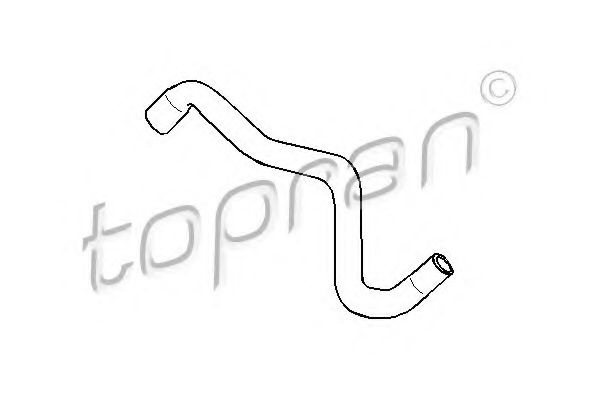 Патрубок радиатора TOPRAN 108 312