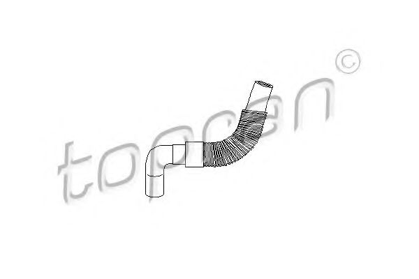 Патрубок радиатора TOPRAN 108 309