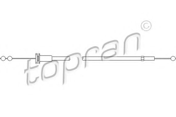 Трос замка капота TOPRAN 109 860