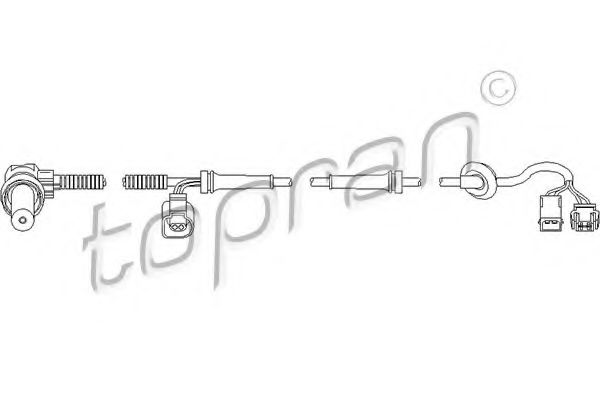 Датчик АБС TOPRAN 109 756