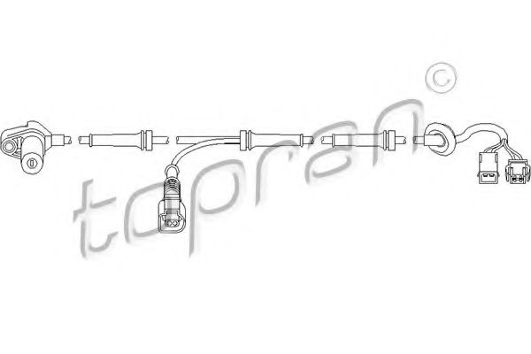 Датчик АБС TOPRAN 110 483