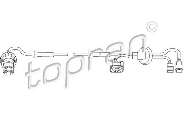 Датчик АБС TOPRAN 109 925