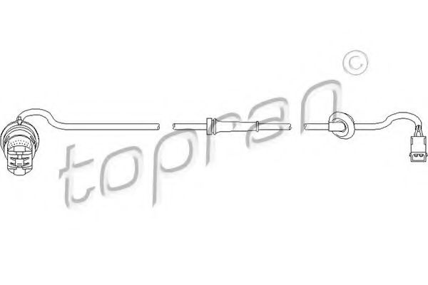 Датчик АБС TOPRAN 110 486