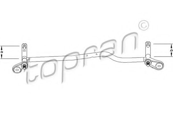 Трапеция стеклоочистителя TOPRAN 110 697