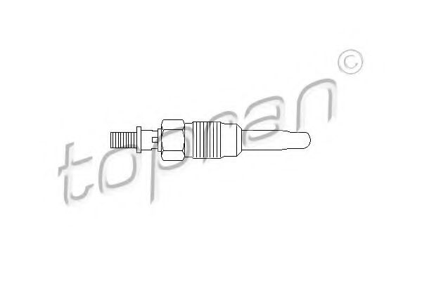 Свеча накаливания TOPRAN 107 117