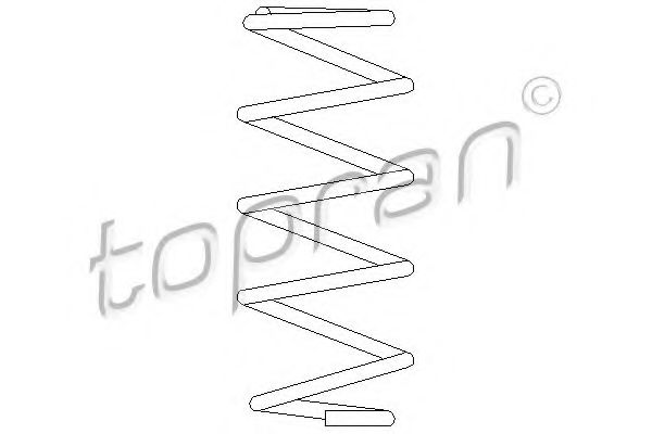 Пружина подвески TOPRAN 207 001
