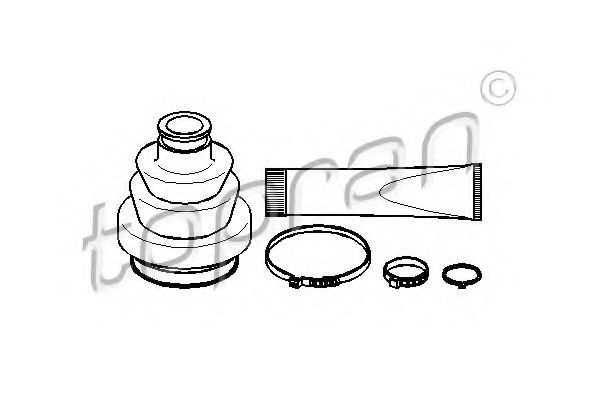 Комплект пыльника шруса TOPRAN 206 217