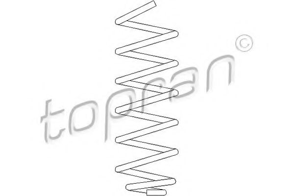 Пружина подвески TOPRAN 207 002