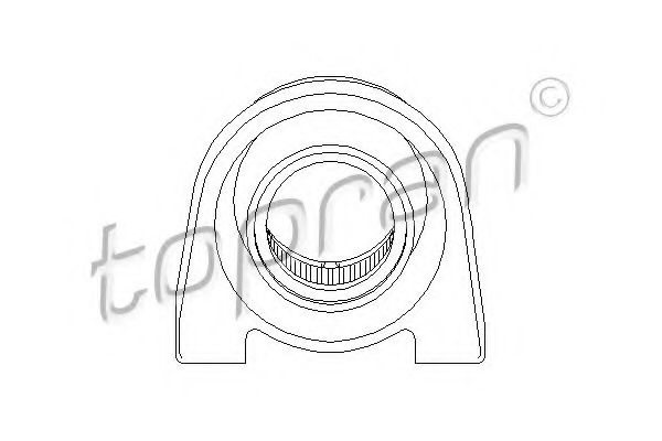 Подвесной подшипник карданного вала TOPRAN 205 500