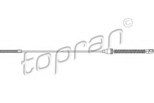 Трос ручного тормоза TOPRAN 200 876