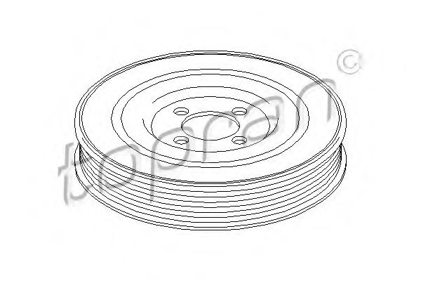 Шкив коленвала TOPRAN 207 342
