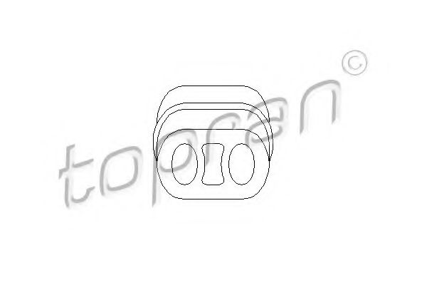 Кронштейн глушителя TOPRAN 205 065