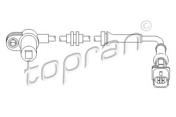 Датчик АБС TOPRAN 207 450
