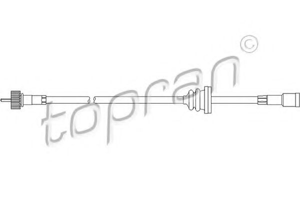 Тросик спидометра TOPRAN 202 218