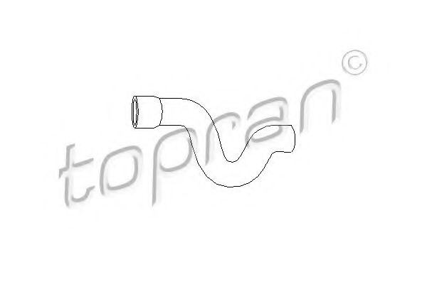 Патрубок радиатора TOPRAN 205 710