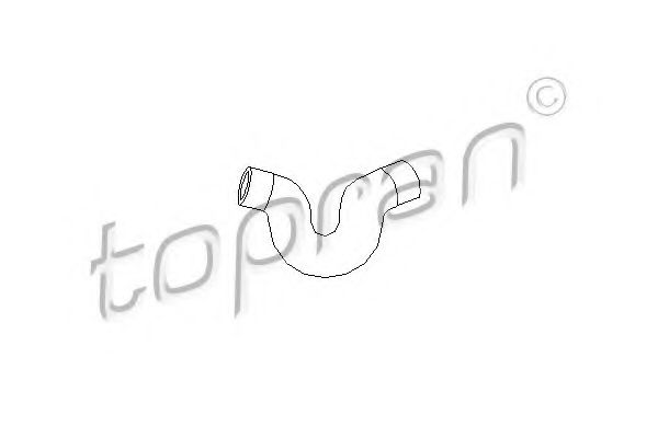 Патрубок радиатора TOPRAN 205 711