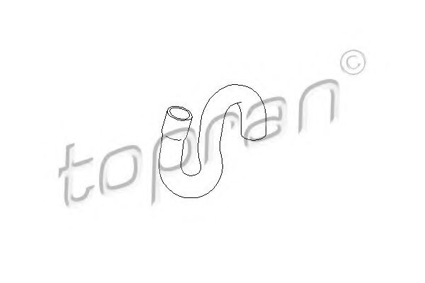 Патрубок радиатора TOPRAN 206 703