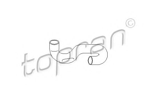 Патрубок радиатора TOPRAN 206 704