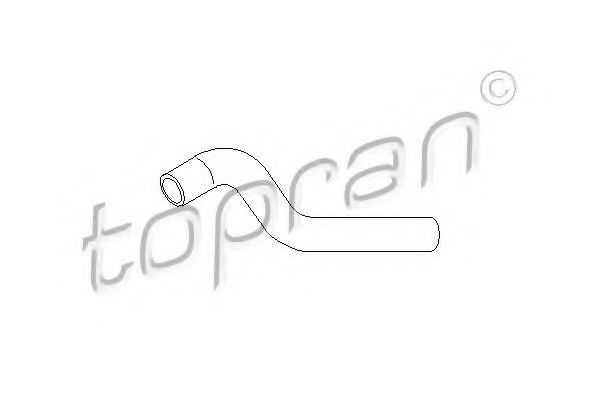 Патрубок радиатора TOPRAN 206 702