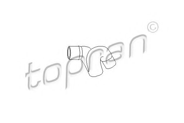 Патрубок радиатора TOPRAN 205 719