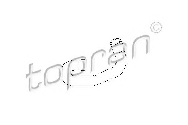 Патрубок радиатора TOPRAN 207 403