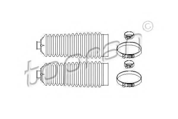 Пыльник рулевой рейки TOPRAN 207 523