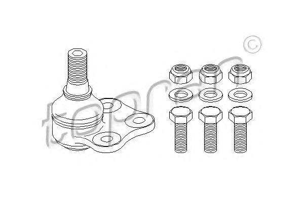 Шаровая опора TOPRAN 207 549