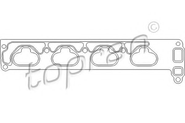 Прокладка впускного коллектора TOPRAN 206 184
