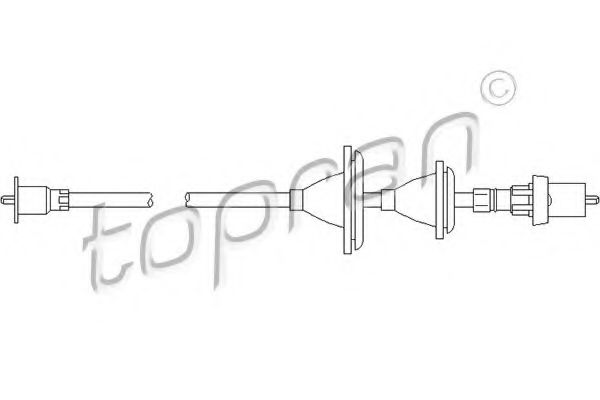 Тросик спидометра TOPRAN 300 358
